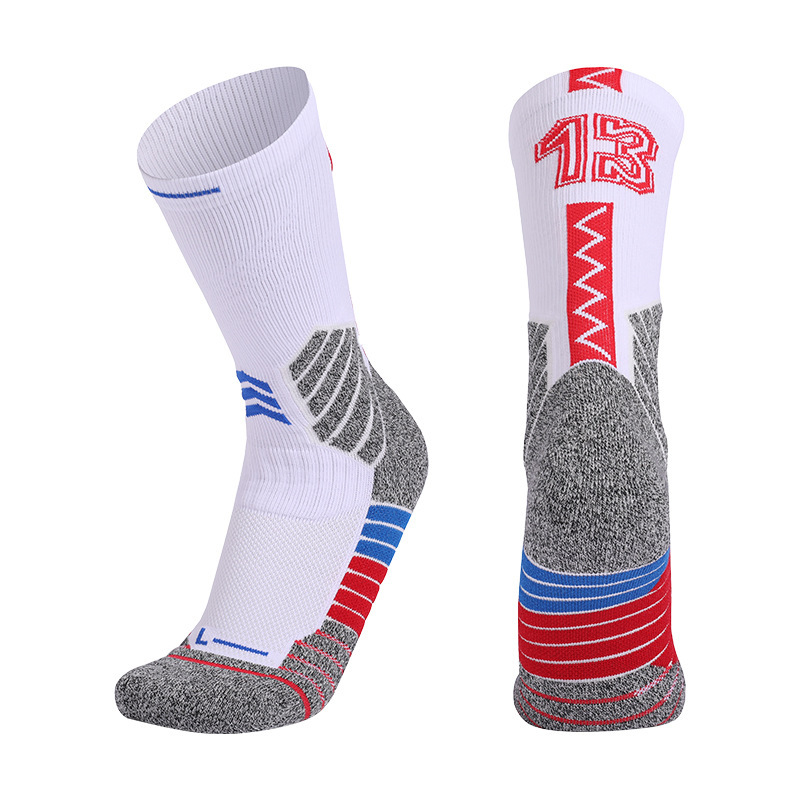 2026 New Arrival Wholesale Indoor Terry Skate Yoga Socks Mid Calf Cotton Grip Anti Slip Pilates Socks for Unisex