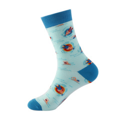 2026 Popular Solid Color Hip Hop Street Fashion Pure Colors Sports Letter Logo Jacquard Cotton Socks