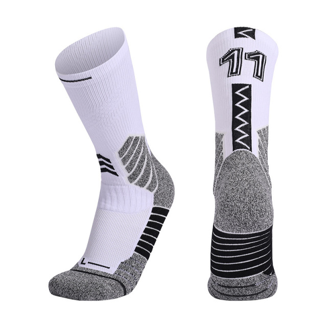 2026 New Arrival Wholesale Indoor Terry Skate Yoga Socks Mid Calf Cotton Grip Anti Slip Pilates Socks for Unisex