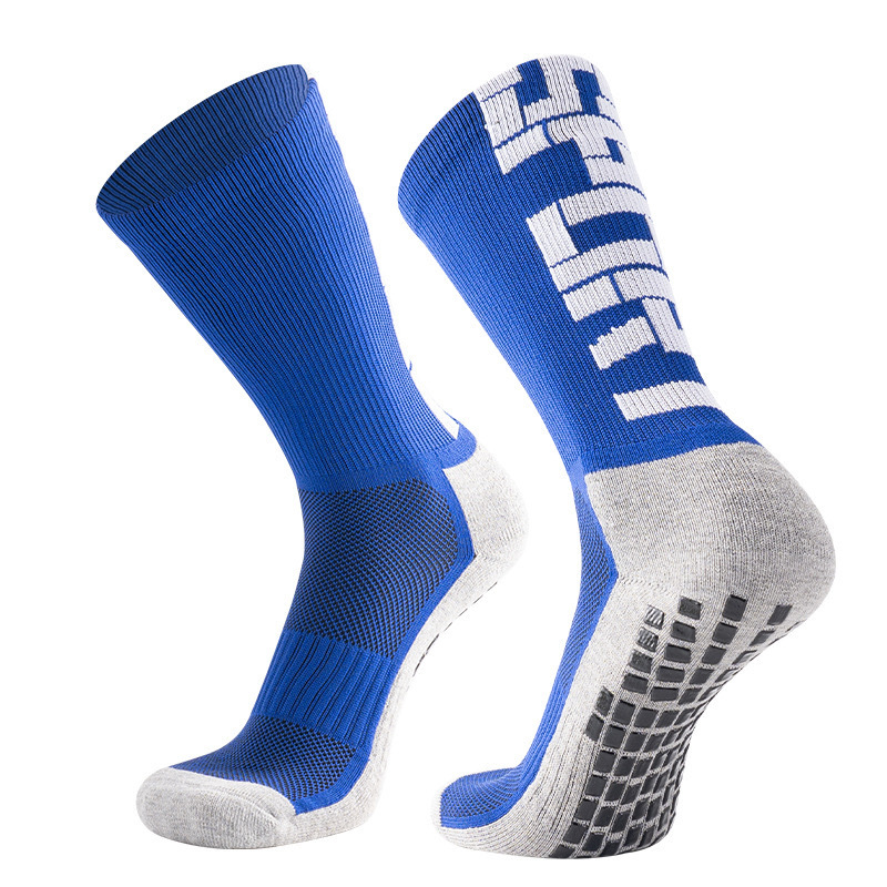 2026 HJ Arrival Wholesale Indoor Terry Skate Yoga Socks Mid Calf Cotton Grip Anti Slip Pilates Socks for Unisex
