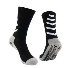 HJ 2026 Arrival Wholesale Indoor Terry Skate Yoga Socks Mid Calf Cotton Grip Anti Slip Pilates Socks for Unisex