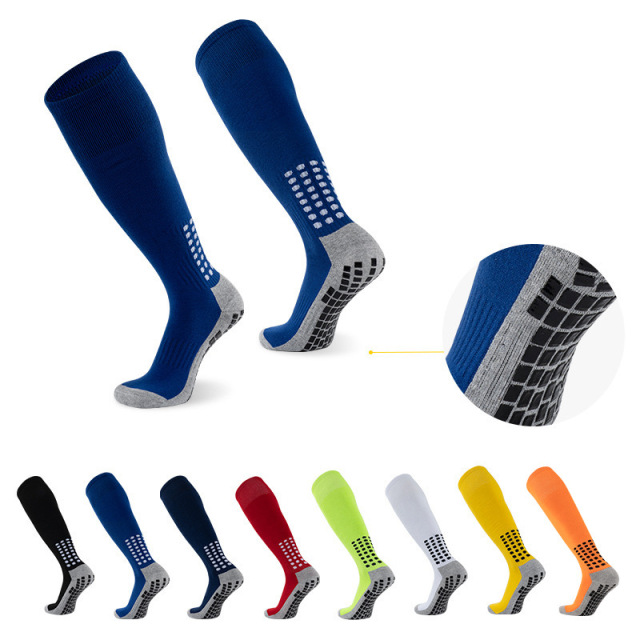 2026 HJ Arrival Wholesale Indoor Terry Skate Yoga Socks Mid Calf Cotton Grip Anti Slip Pilates Socks for Unisex