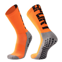 2026 HJ Arrival Wholesale Indoor Terry Skate Yoga Socks Mid Calf Cotton Grip Anti Slip Pilates Socks for Unisex