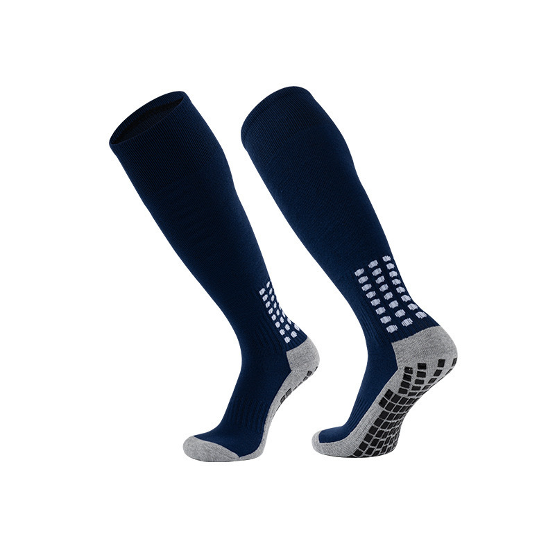 2026 HJ Arrival Wholesale Indoor Terry Skate Yoga Socks Mid Calf Cotton Grip Anti Slip Pilates Socks for Unisex