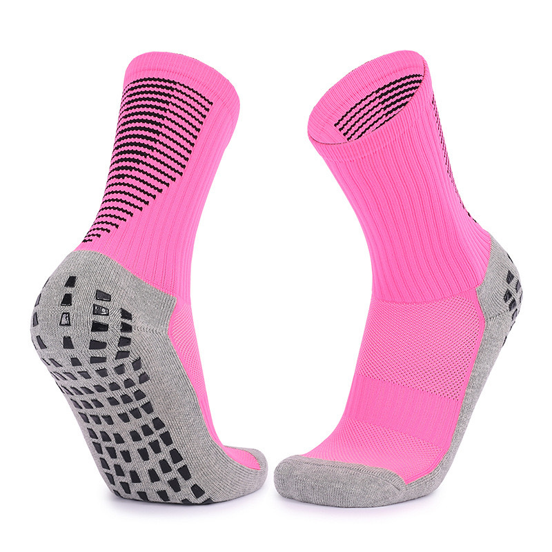 Arrival Wholesale Indoor Terry Skate Yoga Socks Mid Calf Cotton Grip Anti Slip Pilates Socks for Unisex