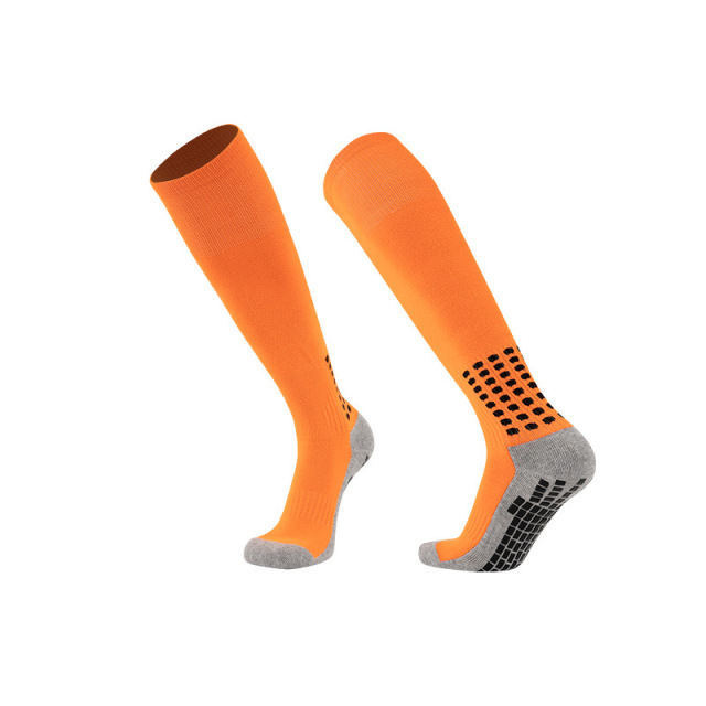 2026 HJ Arrival Wholesale Indoor Terry Skate Yoga Socks Mid Calf Cotton Grip Anti Slip Pilates Socks for Unisex