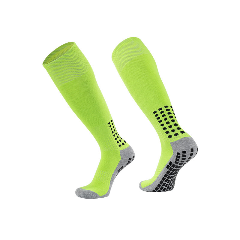 2026 HJ Arrival Wholesale Indoor Terry Skate Yoga Socks Mid Calf Cotton Grip Anti Slip Pilates Socks for Unisex