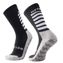 HJ 2026 Arrival Wholesale Indoor Terry Skate Yoga Socks Mid Calf Cotton Grip Anti Slip Pilates Socks for Unisex