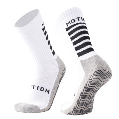 HJ 2026 Arrival Wholesale Indoor Terry Skate Yoga Socks Mid Calf Cotton Grip Anti Slip Pilates Socks for Unisex