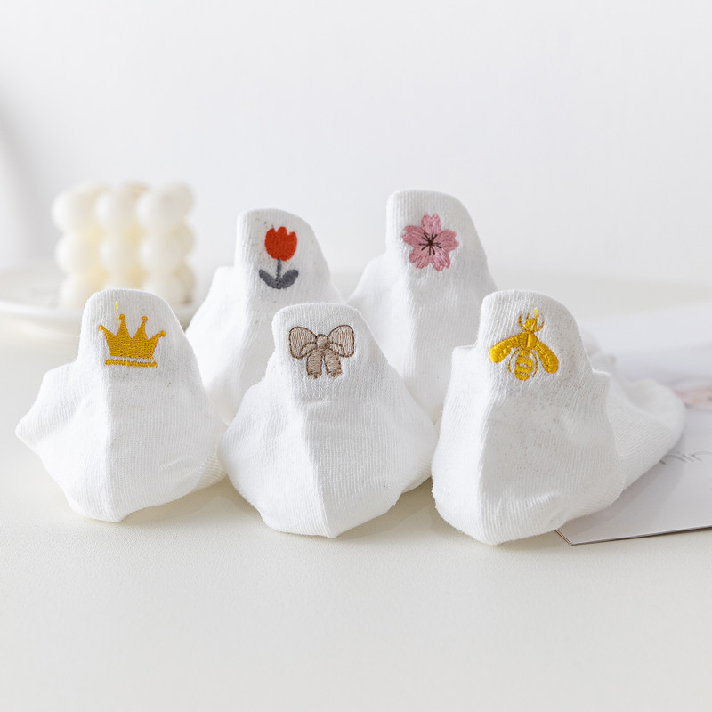 Premium White Summer Socks for Private Label Summer Breathable SoftWomen Low Cut Ankle Socks