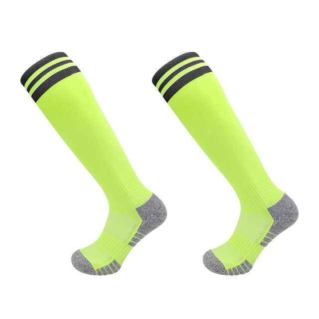 Wholesale Indoor Terry Skate Yoga Socks Mid Calf Cotton Grip Anti Slip Pilates Socks for Unisex