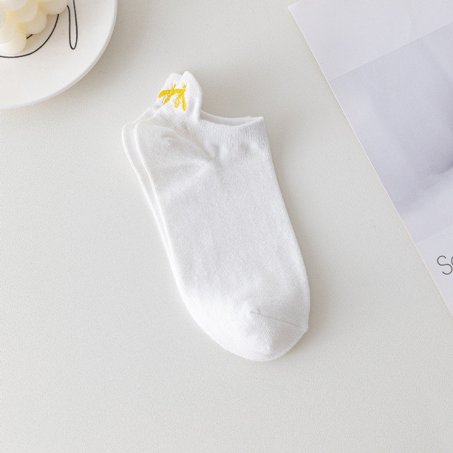 Premium White Summer Socks for Private Label Summer Breathable SoftWomen Low Cut Ankle Socks
