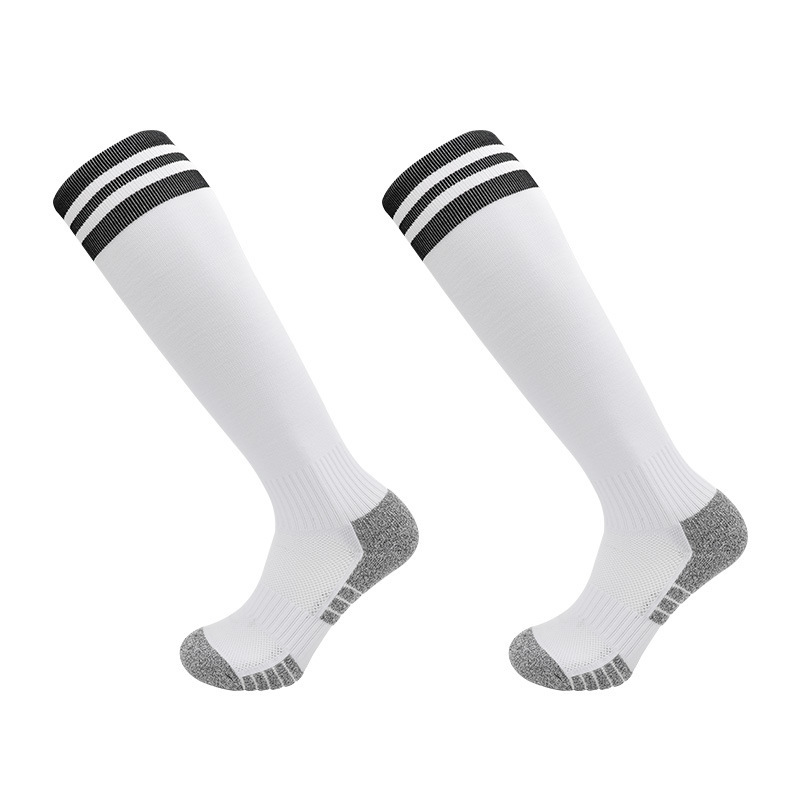 2026 HJ Arrival Wholesale Indoor Terry Skate Yoga Socks Mid Calf Cotton Grip Anti Slip Pilates Socks for Unisex