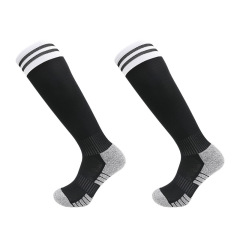 2026 HJ Arrival Wholesale Indoor Terry Skate Yoga Socks Mid Calf Cotton Grip Anti Slip Pilates Socks for Unisex