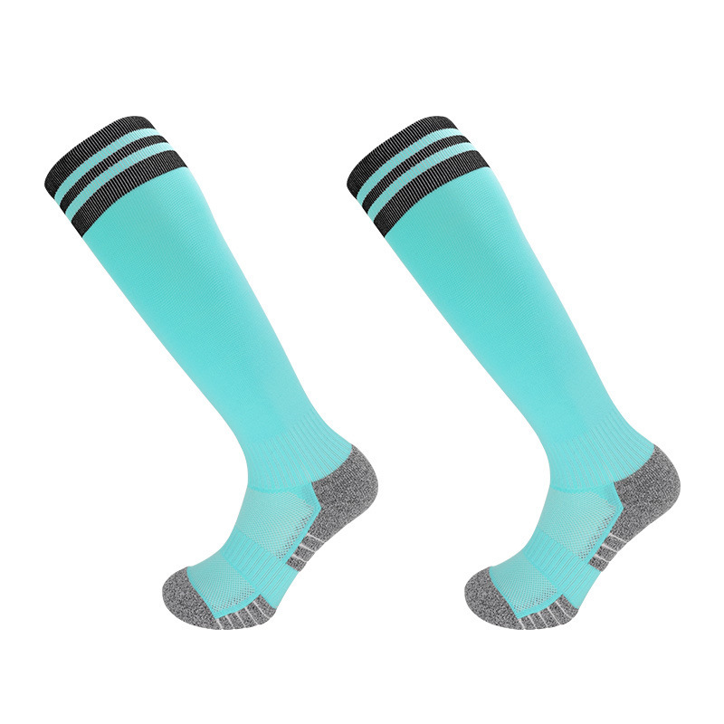 2026 HJ Arrival Wholesale Indoor Terry Skate Yoga Socks Mid Calf Cotton Grip Anti Slip Pilates Socks for Unisex