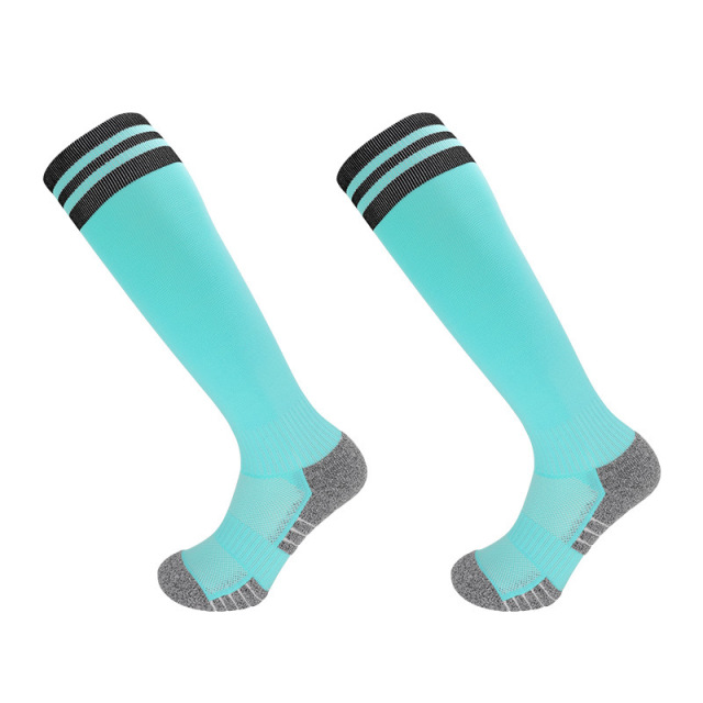 Wholesale Indoor Terry Skate Yoga Socks Mid Calf Cotton Grip Anti Slip Pilates Socks for Unisex