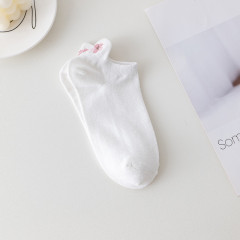 Premium White Summer Socks for Private Label Summer Breathable SoftWomen Low Cut Ankle Socks