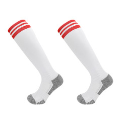 2026 HJ Arrival Wholesale Indoor Terry Skate Yoga Socks Mid Calf Cotton Grip Anti Slip Pilates Socks for Unisex