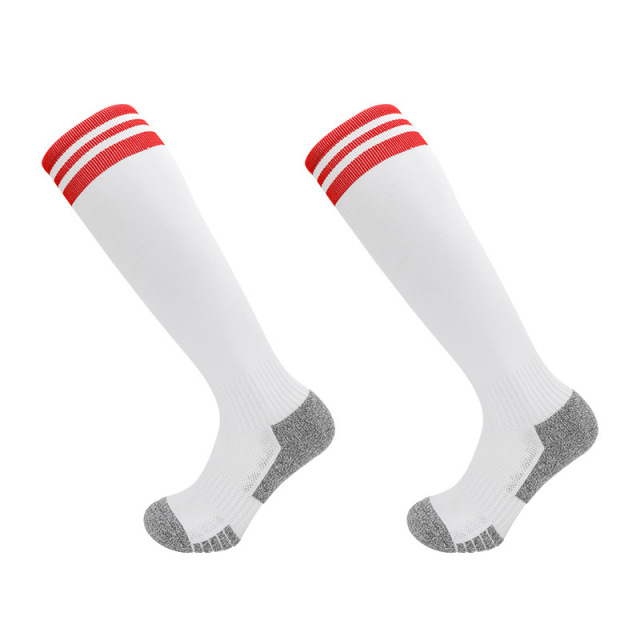 Wholesale Indoor Terry Skate Yoga Socks Mid Calf Cotton Grip Anti Slip Pilates Socks for Unisex
