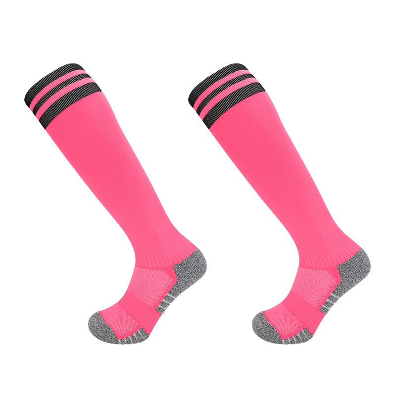 2026 HJ Arrival Wholesale Indoor Terry Skate Yoga Socks Mid Calf Cotton Grip Anti Slip Pilates Socks for Unisex