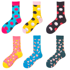 2026 High quality Design Happy  Colorful Jacquard Sox Design Socks Funny Socks Happy Man Socks