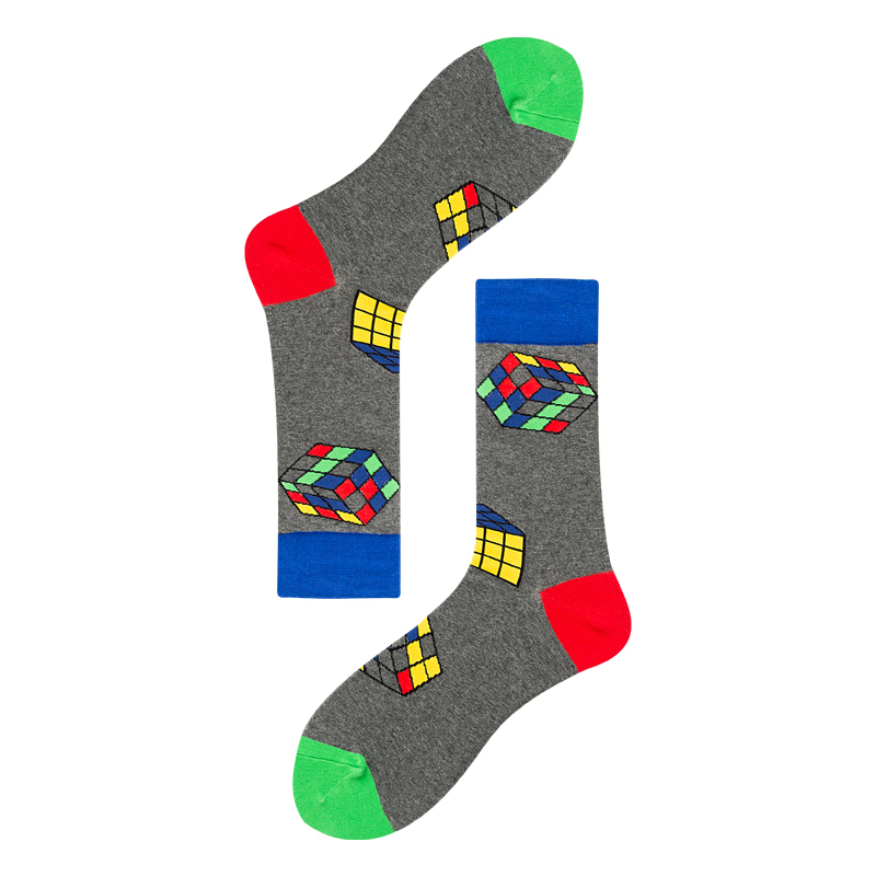 2026 High quality Design Happy  Colorful Jacquard Sox Design Socks Funny Socks Happy Man Socks