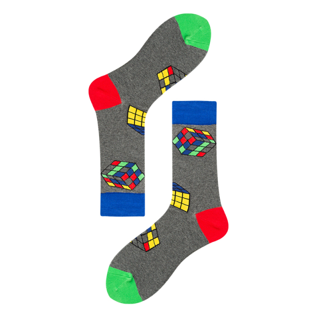 2026 High quality Design Happy  Colorful Jacquard Sox Design Socks Funny Socks Happy Man Socks