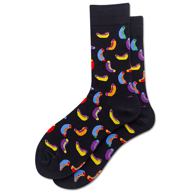 2026 High quality Design Happy  Colorful Jacquard Sox Design Socks Funny Socks Happy Man Socks