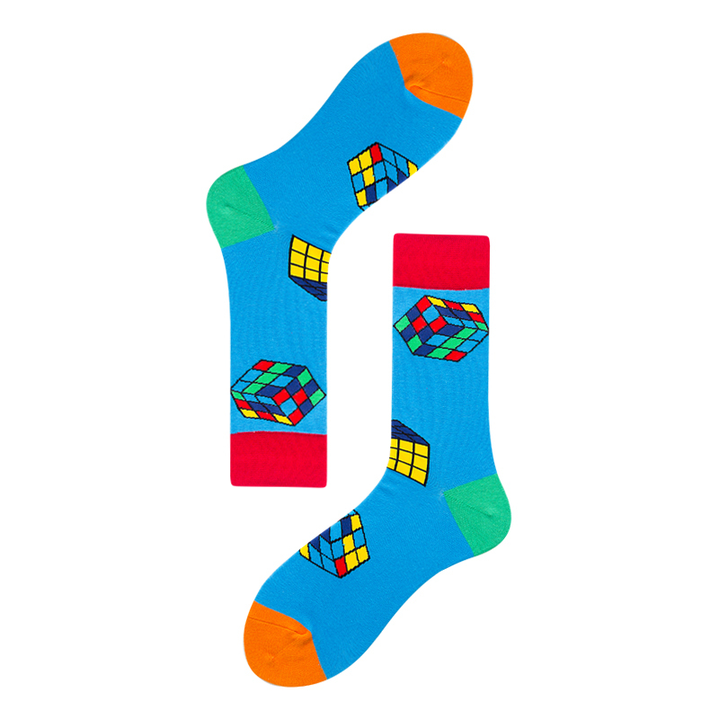 2026 High quality Design Happy  Colorful Jacquard Sox Design Socks Funny Socks Happy Man Socks