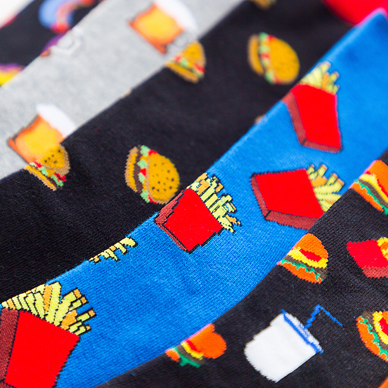 2026 High quality Design Happy  Colorful Jacquard Sox Design Socks Funny Socks Happy Man Socks