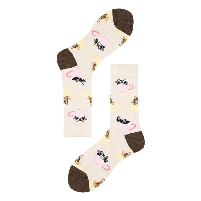 2026 High quality Design Happy  Colorful Jacquard Sox Design Socks Funny Socks Happy Man Socks