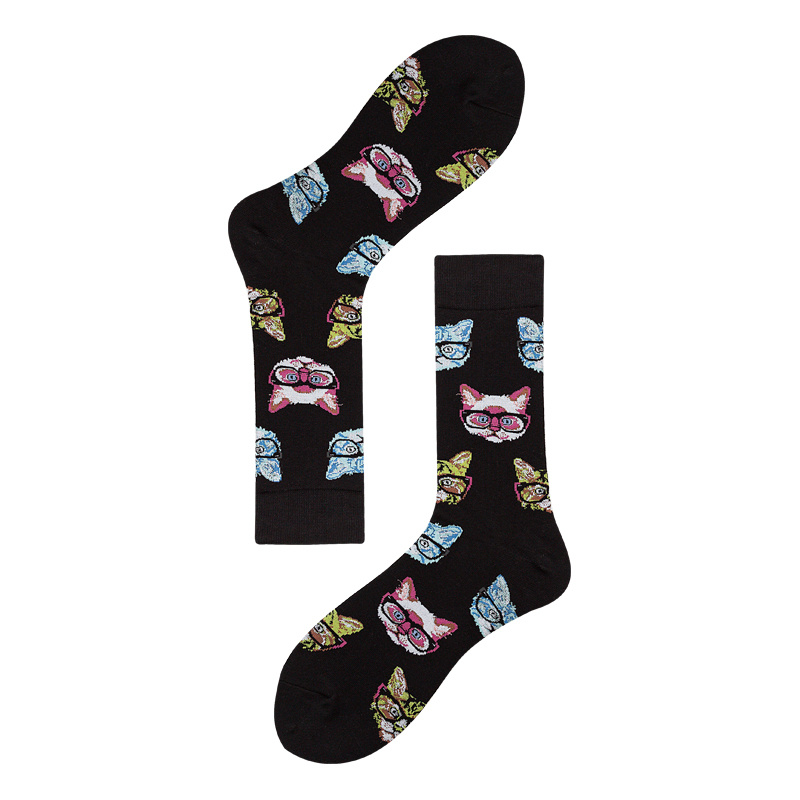2026 High quality Design Happy  Colorful Jacquard Sox Design Socks Funny Socks Happy Man Socks