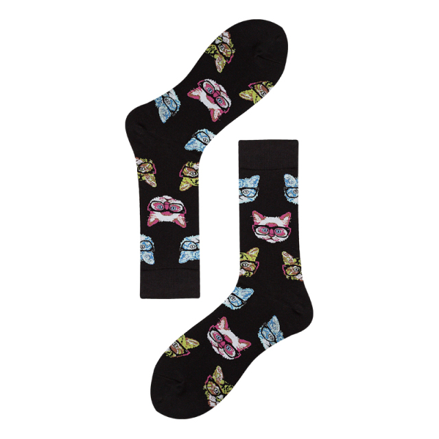 2026 High quality Design Happy  Colorful Jacquard Sox Design Socks Funny Socks Happy Man Socks