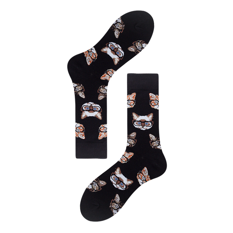 2026 High quality Design Happy  Colorful Jacquard Sox Design Socks Funny Socks Happy Man Socks