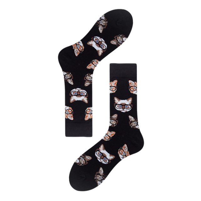 2026 High quality Design Happy  Colorful Jacquard Sox Design Socks Funny Socks Happy Man Socks