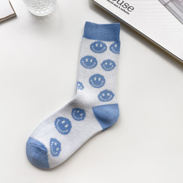 2026 High quality Design Happy  Colorful Jacquard Sox Design Socks Funny Socks Happy Man Socks