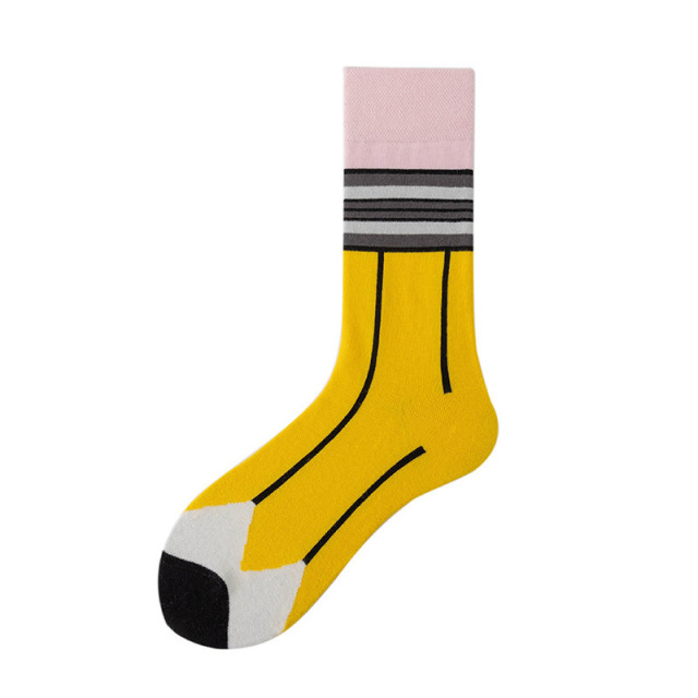High quality  sport Design Happy  Colorful Jacquard Sox Design Socks Funny Socks Happy Man Socks