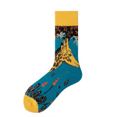 2026 newhappy socks  Solid Color Hip Hop Street Fashion Pure Colors Sports Letter Logo Jacquard Cotton happy  Socks