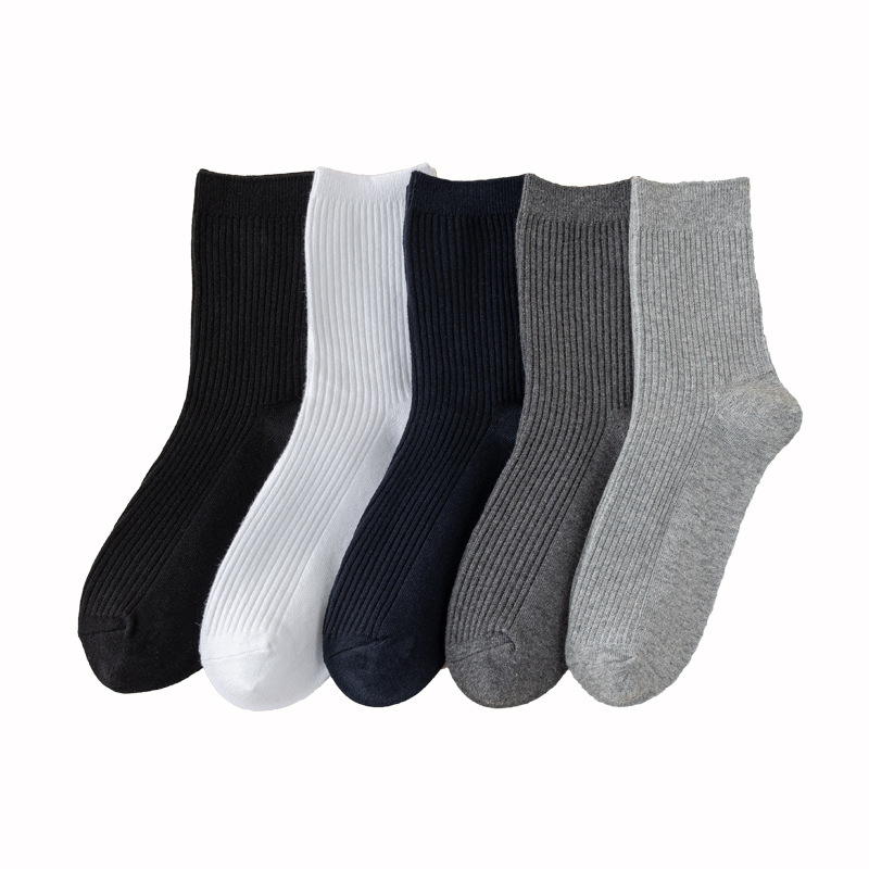 2026 newhappy socks  Solid Color Hip Hop Street Fashion Pure Colors Sports Letter Logo Jacquard Cotton happy  Socks