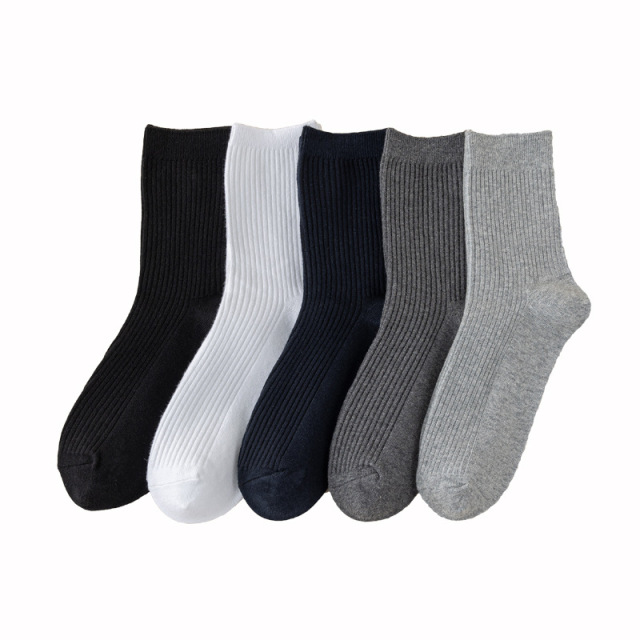 2026 newhappy socks  Solid Color Hip Hop Street Fashion Pure Colors Sports Letter Logo Jacquard Cotton happy  Socks