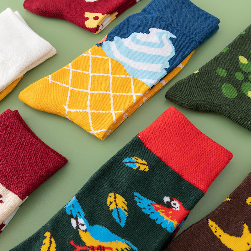 High quality  sport Design Happy  Colorful Jacquard Sox Design Socks Funny Socks Happy Man Socks