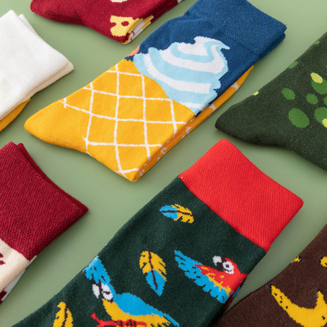 High quality  sport Design Happy  Colorful Jacquard Sox Design Socks Funny Socks Happy Man Socks
