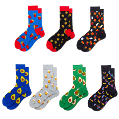 2026 High quality Design Happy  Colorful Jacquard Sox Design Socks Funny Socks Happy Man Socks