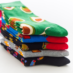 2026 High quality Design Happy  Colorful Jacquard Sox Design Socks Funny Socks Happy Man Socks