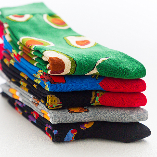 2026 High quality Design Happy  Colorful Jacquard Sox Design Socks Funny Socks Happy Man Socks