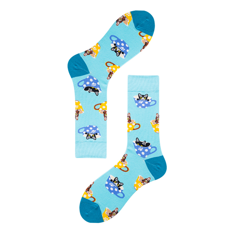 2026 High quality Design Happy  Colorful Jacquard Sox Design Socks Funny Socks Happy Man Socks