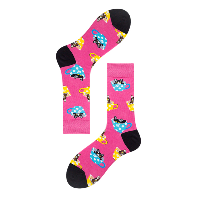 2026 High quality Design Happy  Colorful Jacquard Sox Design Socks Funny Socks Happy Man Socks