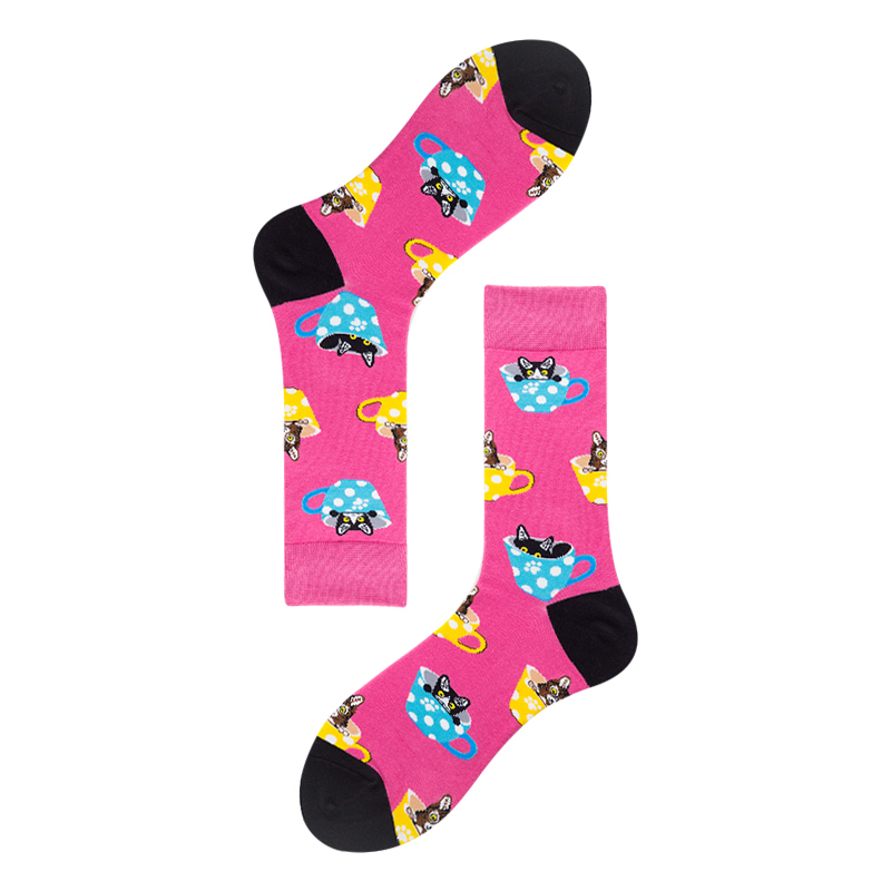 2026 High quality Design Happy  Colorful Jacquard Sox Design Socks Funny Socks Happy Man Socks
