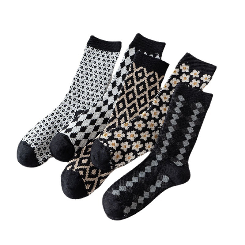 2026 High quality Design Happy  Colorful Jacquard Sox Design Socks Funny Socks Happy Man Socks