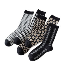 2026 High quality Design Happy  Colorful Jacquard Sox Design Socks Funny Socks Happy Man Socks
